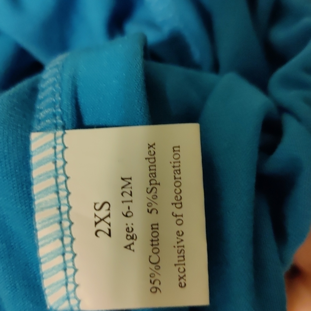 Blue Ruffle pants - Picture 2 of 2